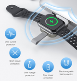 Apple Watch Tilbehør | TOTU™ Trådløs USB-A Apple Watch Oplader - Hvid - DELUXECOVERS.DK
