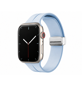 Apple Watch 42-49mm | Apple Watch (42/44/SE/45/46/49mm) - S-Line™ Silikone Rem - Lyseblå - DELUXECOVERS.DK