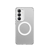Samsung Galaxy S25 | Samsung Galaxy S25 - DeLX™ Translucent MagSafe Silikone Cover - Hvid - DELUXECOVERS.DK