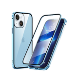 iPhone 14 Max | iPhone 14 Plus - MagGuard™ 360 Magnetisk Cover M. Hærdet glas - Sierra Blue - DELUXECOVERS.DK