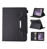 iPad 6 | iPad 6 - 9.7" - Verona™ Multietui Ægte Læder Cover - Sort - DELUXECOVERS.DK