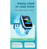 SmartWatch | Børneur m. GPS - SmartWatch til børn, sim kort, 4G - Blå - DELUXECOVERS.DK