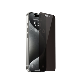 iPhone Beskyttelsesglas | <AA>iPhone 15 Pro Max - NuGlas™ 9H Privacy Beskyttelsesglas (Hærdet glas) - DELUXECOVERS.DK