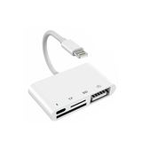 Adapter | Lightning til SD/TF USB Adapter til iPhone 4-i-1 - DELUXECOVERS.DK