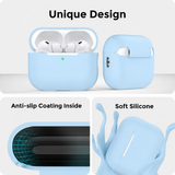 Airpods Pro 3 | AirPods Pro 3 | AhaStyle® Silikone Cover Med Strop - Blå - DELUXECOVERS.DK