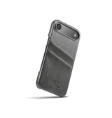 iPhone 17 Air | iPhone 17 Air - NX Design™ Læder Cover M. Kortholder - Grå - DELUXECOVERS.DK