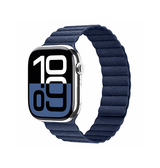 Apple Watch 38-42mm | Apple Watch (38/40/SE/41/42mm) - Valence™ Loop Læder Rem - Navy - DELUXECOVERS.DK