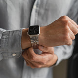 Apple Watch 42mm | Apple Watch (42/44/SE/45mm & Ultra) - Butterfly Stål Urlænke - Sølv - DELUXECOVERS.DK