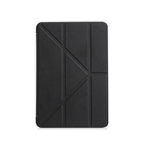 iPad Pro 12,9 (2021) | iPad Pro 12,9" (2022/2021) - Orgami Trifold Læder Cover M. Stander - Sort - DELUXECOVERS.DK