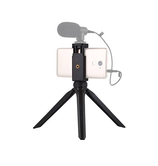 Tripod Mobilstativ m. Mikrofonholder – Sort – PULUZ™