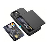 iPhone 15 | iPhone 15 - Deluxe™ Håndværker Cover M. Kortholder - Sort - DELUXECOVERS.DK