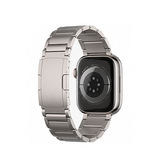 Apple Watch 38-42mm | Apple Watch (38/40/SE/41/42mm) - L'Empiri™ X37 Ægte Titanium Rem - Natural - DELUXECOVERS.DK