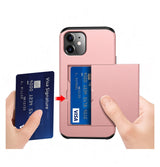 iPhone 12 Mini | iPhone 12 Mini - Deluxe™ Håndværker Cover M. Kortholder - Pink - DELUXECOVERS.DK