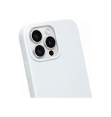iPhone 15 Pro Max | iPhone 15 Pro Max - DeLX™ Pastel Silikone Cover - Hvid/Lysegrå - DELUXECOVERS.DK