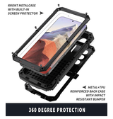 Samsung Galaxy S25 | <AAA>Samsung Galaxy S25 - R-JUST™ Safeguard Vandtæt 360 °Cover - Sort - DELUXECOVERS.DK