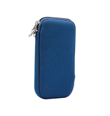 Samsung Galaxy S24 | Samsung Galaxy S24 - Simple Nylon Sleeve Etui M. Lynlås - Navy / Blå - DELUXECOVERS.DK