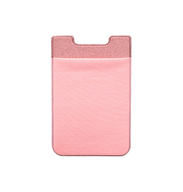 Mobil kortholder | LUX™ - NYLON Pung Kreditkort Holder Stick On - Rose/Lyserød - DELUXECOVERS.DK