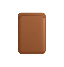 Mobil kortholder | DeLX™ - Læder Kortholder til iPhone Med MagSafe - Brun - DELUXECOVERS.DK