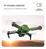 Drone | Drone til Børn & Begyndere – FPV – Sammenklappelig – Sort - DELUXECOVERS.DK