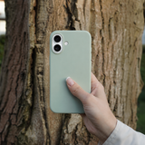 iPhone 17 | iPhone 17 - DeLX™ Pastel Silikone Cover - Moss Green - DELUXECOVERS.DK