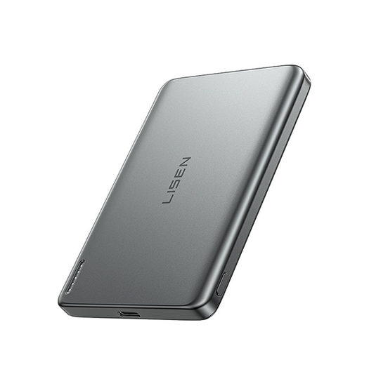 LISEN™ - 15W Ultratynd MagSafe Powerbank 5.000 mAh - Grå