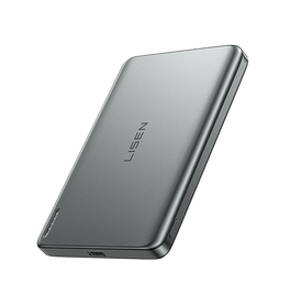 Powerbank | LISEN™ - 15W Ultratynd MagSafe Powerbank 5.000 mAh - Grå - DELUXECOVERS.DK