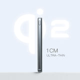 Powerbank | LISEN™ - 15W Ultratynd MagSafe Powerbank 5.000 mAh - Grå - DELUXECOVERS.DK