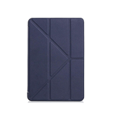 iPad Pro 12,9 (2021) | iPad Pro 12,9" (2022/2021) - Orgami Trifold Læder Cover M. Stander - Navy - DELUXECOVERS.DK