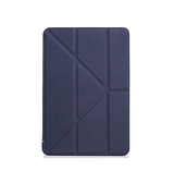 iPad Air 6 13" 2024 | iPad Air 13" (2024/2025) - Orgami Trifold Læder Cover M. Stander - Navy - DELUXECOVERS.DK