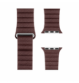 Apple Watch 38-42mm | Apple Watch (38/40/SE/41/42mm) - Valence™ Loop Læder Rem - Mørkebrun - DELUXECOVERS.DK