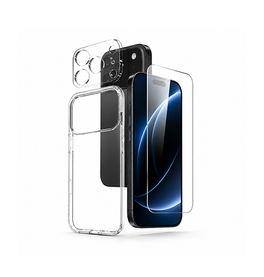 iPhone 17 Pro | iPhone 17 Pro - 3-i-1 Beskyttelsesæt Cover & Beskyttelsesglas - DELUXECOVERS.DK