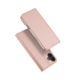 iPhone 16 | iPhone 16 - DUX DUCIS™ Pro Series Flipcover - Lyserød - DELUXECOVERS.DK