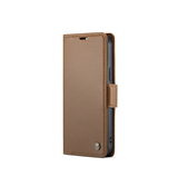 iPhone 15 Pro Max | iPhone 15 Pro Max - CaseMe™ Neo Læder Cover / Pung - Brun - DELUXECOVERS.DK