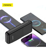 Powerbank | FONENG® P62 | 22.5W Powerbank 20.000 mAh - Sort - DELUXECOVERS.DK