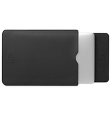 Macbook Sleeve | MacBook 12" - BUBM® - Vertigo Læder Sleeve / Cover - Sort - DELUXECOVERS.DK