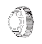 Samsung Galaxy Watch FE | Samsung Galaxy Watch FE (40mm) - CNC Pro Rustfrit Stål Urlænke - Sølv - DELUXECOVERS.DK
