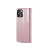iPhone 15 Pro | iPhone 15 Pro - CaseMe™ Oil Wax Læder Flipcover - Rose - DELUXECOVERS.DK