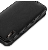 iPhone 16 Pro Max | iPhone 16 Pro Max - DUX DUCIS® Ægte Læder Etui M. Kortholder - Sort - DELUXECOVERS.DK