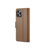 iPhone 15 Pro Max | iPhone 15 Pro Max - CaseMe™ Neo Læder Cover / Pung - Brun - DELUXECOVERS.DK