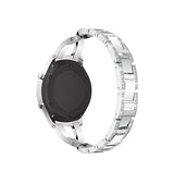Samsung Galaxy Watch 4 Classic | Samsung Galaxy Watch 4 Classic -  Diamant Rustfrit Stål Dame Urrem - Sølv - DELUXECOVERS.DK