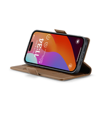 iPhone 15 Pro Max | iPhone 15 Pro Max - CaseMe™ Neo Læder Cover / Pung - Brun - DELUXECOVERS.DK