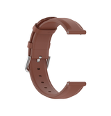 Samsung Galaxy Watch FE | Samsung Galaxy Watch FE (40mm) - ADENA™ Round Tail Læder Urrem - Brun - DELUXECOVERS.DK