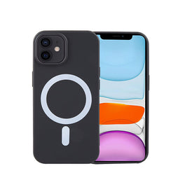 iPhone 11 | iPhone 11 - Magnetisk Silikone Cover M. MagSafe - Sort - DELUXECOVERS.DK