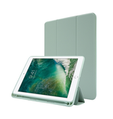 iPad 5 | iPad 5 9.7" (2017) - SoftHue™ Silikone Tri-Fold Cover - Lysegrøn - DELUXECOVERS.DK