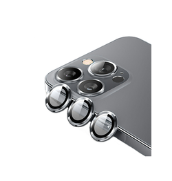 iPhone Beskyttelsesglas | iPhone 15 Pro Max - Enkay™ Kameralinse Beskyttelseglas - Graphite - DELUXECOVERS.DK