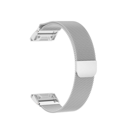 QUICKFIT | Garmin 26mm - L'Empiri™ Milanese Loop / Rem - Sølv - DELUXECOVERS.DK