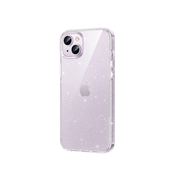 iPhone 14 | iPhone 14 - DeLX™ Glitter Silikone Cover - Sølv - DELUXECOVERS.DK