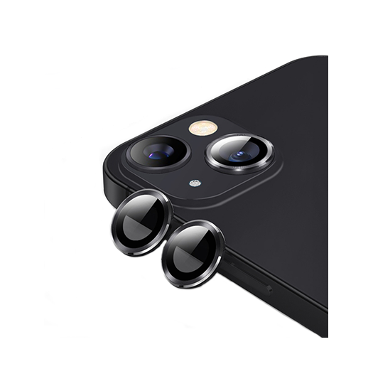iPhone 13 Mini - NTJO™ 9H Kamera Linse Beskyttelsesglas - Sort