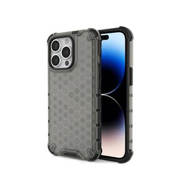 iPhone 15 Pro Max | iPhone 15 Pro Max - D-Tech Armored Håndværker Cover - Sort - DELUXECOVERS.DK