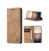 Samsung Galaxy S23 | Samsung Galaxy S23 - CaseMe™ Noble Læder Etui / Pung - Brun - DELUXECOVERS.DK